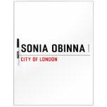 SONIA OBINNA  Dry Erase Boards