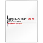 Gordon Bath Court   Dry Erase Boards