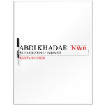 abdi khadar   Dry Erase Boards