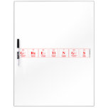 Greetings  Dry Erase Boards