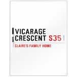 vicarage crescent  Dry Erase Boards