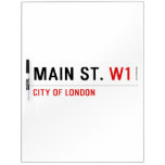 Main St.  Dry Erase Boards