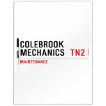 Colebrook Mechanics   Dry Erase Boards