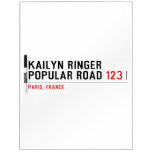 Kailyn ringer Popular road  Dry Erase Boards
