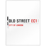 old street  Dry Erase Boards