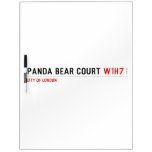 PANDA BEAR COURT  Dry Erase Boards