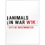 animals in war  Dry Erase Boards