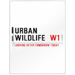 URBAN WILDLIFE   Dry Erase Boards