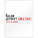 Alan  Street  Dry Erase Boards