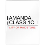 AMANDA class 1C  Dry Erase Boards