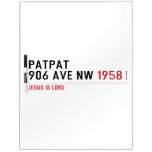 Patpat 906 ave nw  Dry Erase Boards