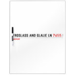 Froslass and glalie ln  Dry Erase Boards