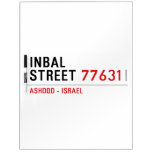 Inbal Street  Dry Erase Boards