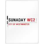 sunaday  Dry Erase Boards