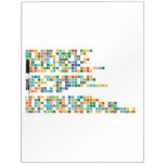 Write your own text using
  the chemical elements of
  the periodic table and
  download as free* PDF or
  PNG. From your name to 
 anything else you like!
  Check out the gallery for some
  creations by our visitors.
 
 A very simple algorithm is
  used to automatically select
  symbols: (bath becomes BaTh),
  add a '|' sign between symbols
  to force a break:
  (B|ath becomes BAtH).
 
 This is still a Beta version
  of the Periodic Table Writer, 
 if you run into any issues or think 
 of an additional feature let us know!
  You can now also download MyFunStudio's 
 Period Table font for use on your computer.  Dry Erase Boards