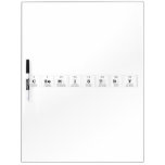 Chemistry  Dry Erase Boards