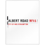 Albert Road  Dry Erase Boards