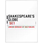 Shakespeare's globe   Dry Erase Boards