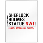sherlock holmes statue  Dry Erase Boards