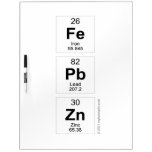 Fe
 Pb
 Zn  Dry Erase Boards