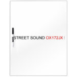 STREET Sound  Dry Erase Boards