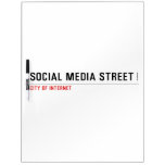 Social Media Street  Dry Erase Boards
