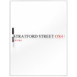 Stratford Street  Dry Erase Boards