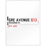GRE AVENUE  Dry Erase Boards