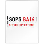 SOPS  Dry Erase Boards