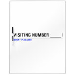 Visiting Number ____  Dry Erase Boards