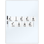Aiden 
 Tong  Dry Erase Boards