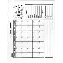 Dry Erase Calendar- Family Command Center
