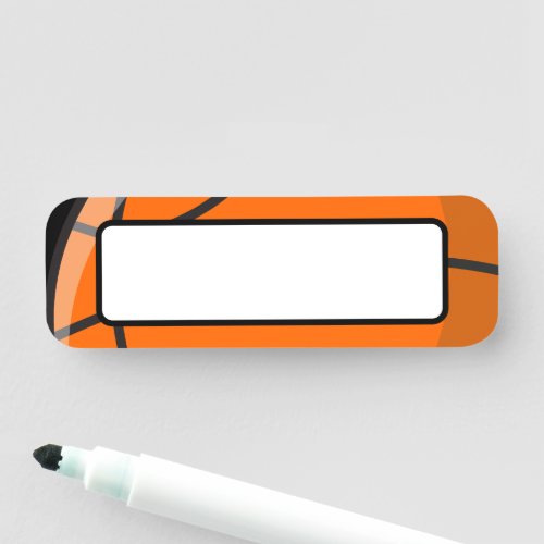 Dry Erase Coach Name Tag