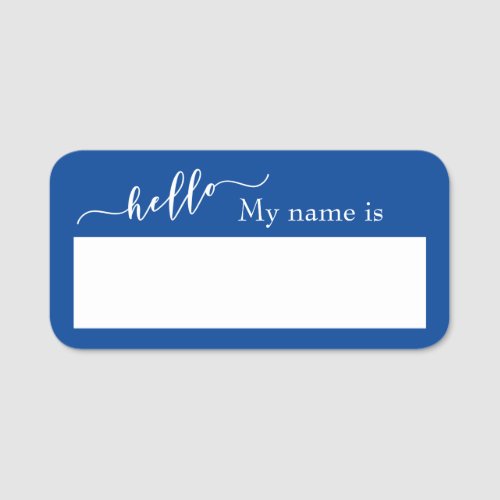 Dry Erase Hello Customizable  Reusable Name Tag