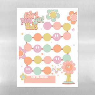 Dry Erase Magnetic Reward Chart Sheet