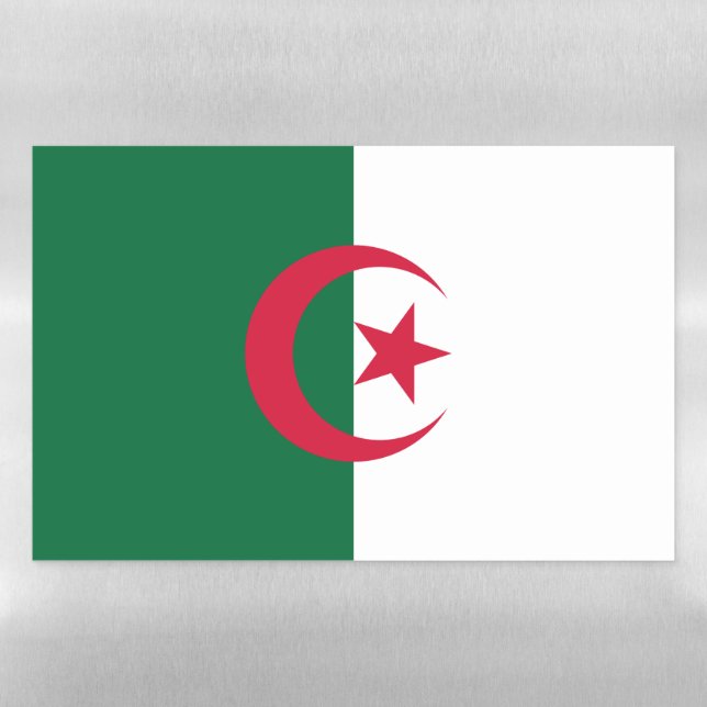 Dry Erase Magnetic Sheet flag of Algeria (Horizontal)