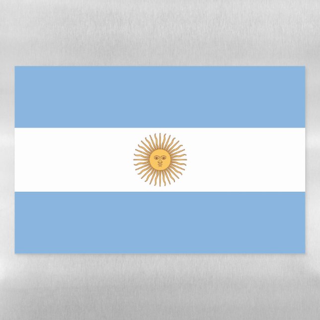 Dry Erase Magnetic Sheet flag of Argentina (Horizontal)