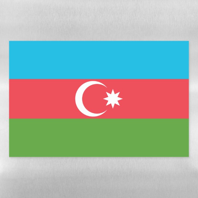 Dry Erase Magnetic Sheet flag of Azerbaijan (Horizontal)