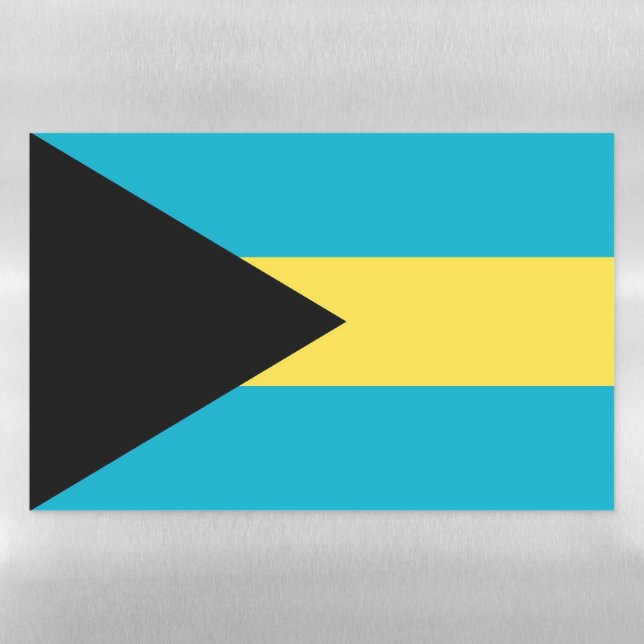 Dry Erase Magnetic Sheet flag of Bahamas (Horizontal)