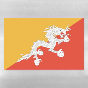 Dry Erase Magnetic Sheet flag of Bhutan