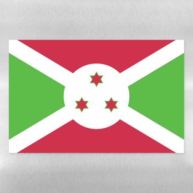Dry Erase Magnetic Sheet flag of Burundi (Horizontal)