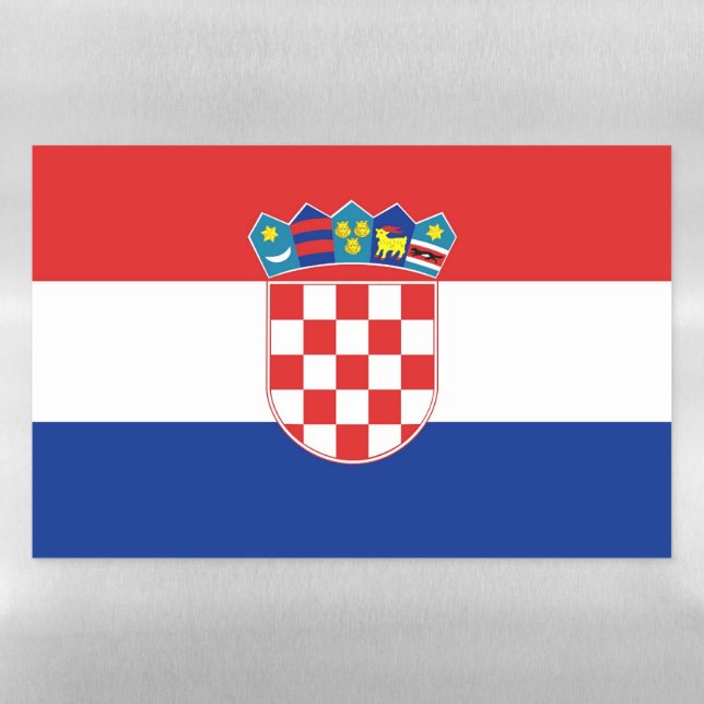 Dry Erase Magnetic Sheet flag of Croatia (Horizontal)