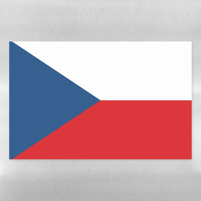 Dry Erase Magnetic Sheet flag of Czechia (Horizontal)