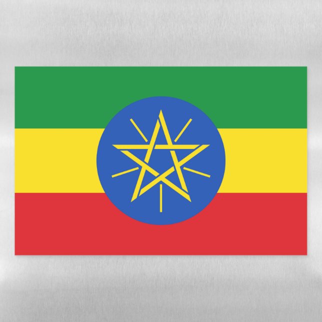 Dry Erase Magnetic Sheet flag of Ethiopia (Horizontal)