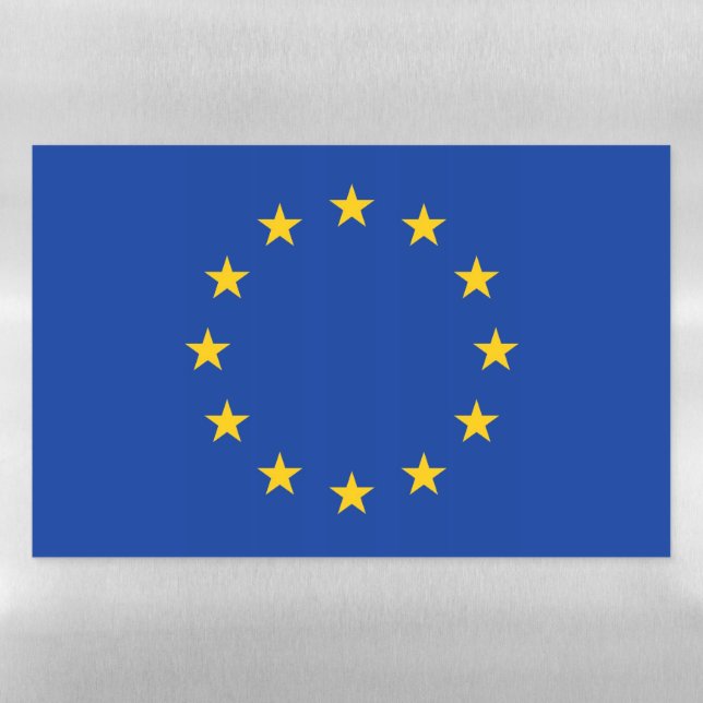 Dry Erase Magnetic Sheet flag of European Union (Horizontal)