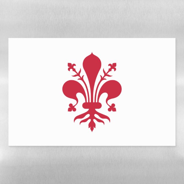 Dry Erase Magnetic Sheet flag of Florence, Italy (Horizontal)