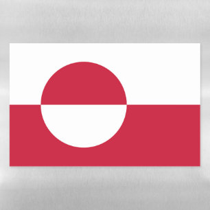 Dry Erase Magnetic Sheet flag of Greenland