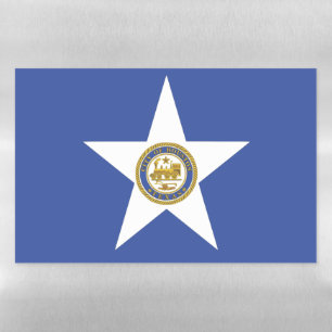 Dry Erase Magnetic Sheet flag of Houston