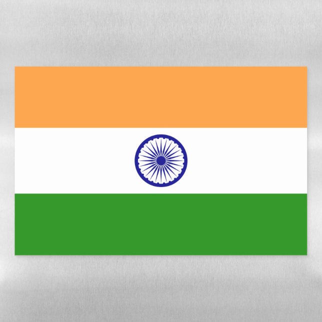 Dry Erase Magnetic Sheet flag of India (Horizontal)