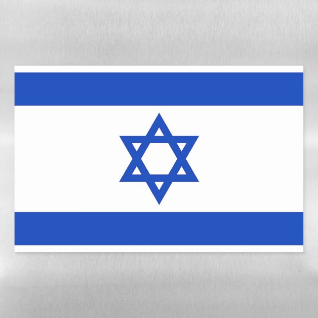 Dry Erase Magnetic Sheet flag of Israel (Horizontal)